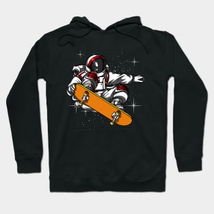 Astronaut Skateboarding Hoodie